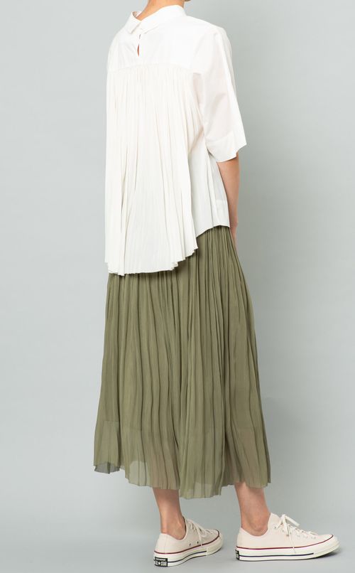 イージープリーツロングスカート