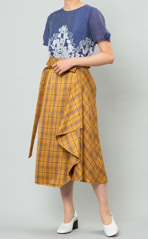 カットジャガードブラウス