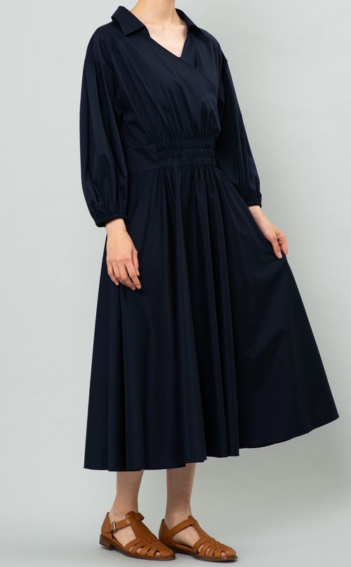 コットンクロスシャツワンピース