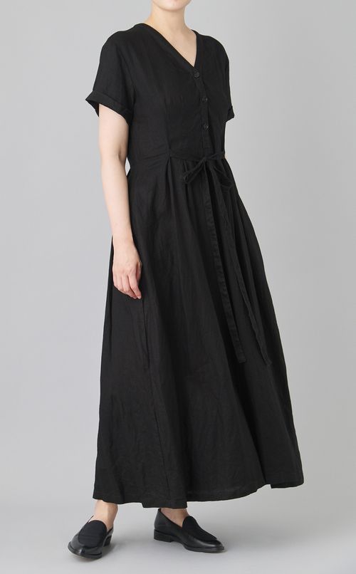 【reADdress】リネンロングワンピース