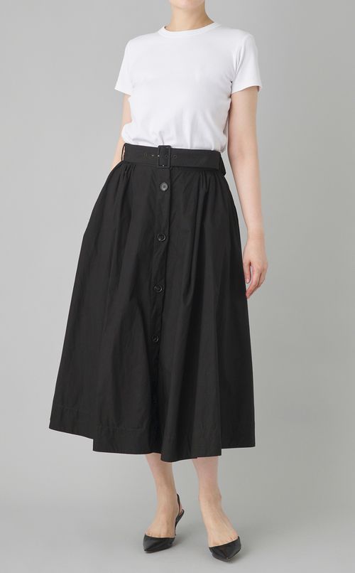 【reADdress】コットンギャザーミディスカート