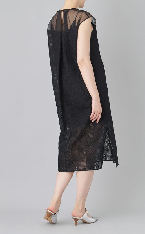 オーガンジーレースシアードレス