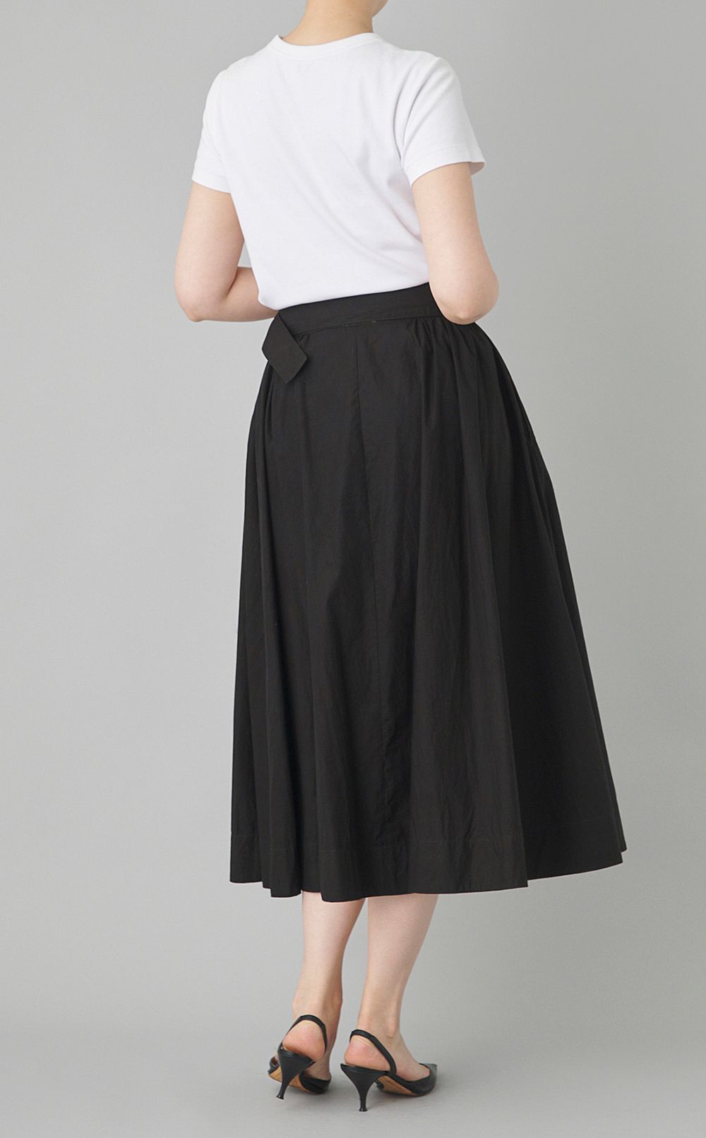 【reADdress】コットンギャザーミディスカート