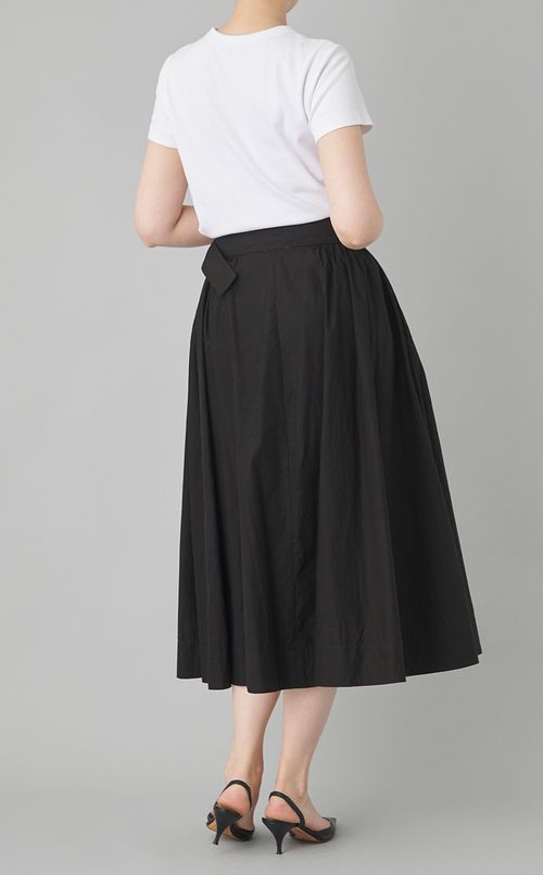 【reADdress】コットンギャザーミディスカート