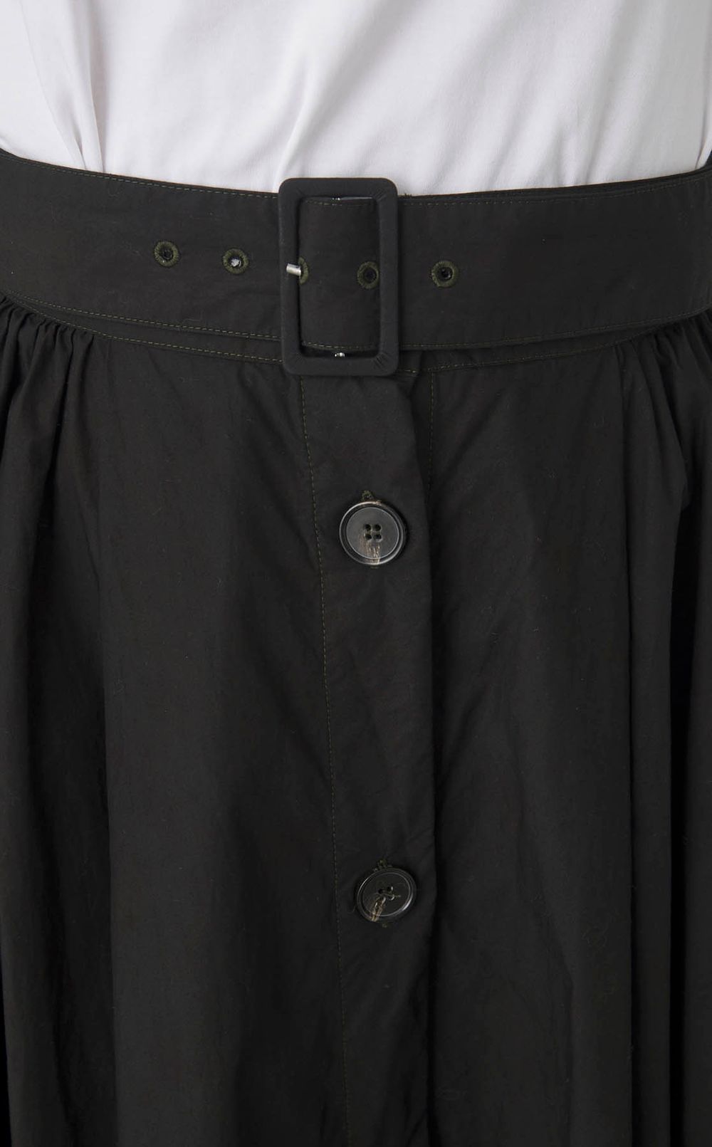 【reADdress】コットンギャザーミディスカート