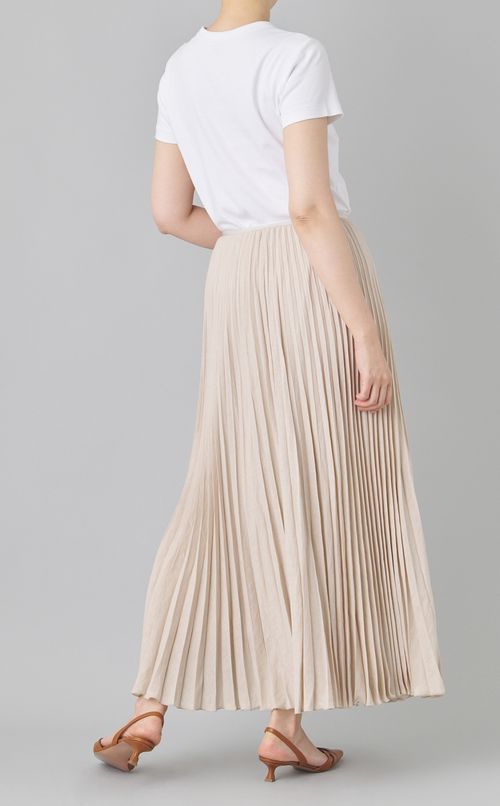 フレンチリネンプリーツスカート
