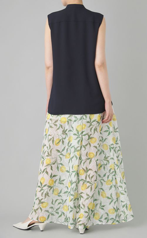 フロントタイバンドカラーシャツ