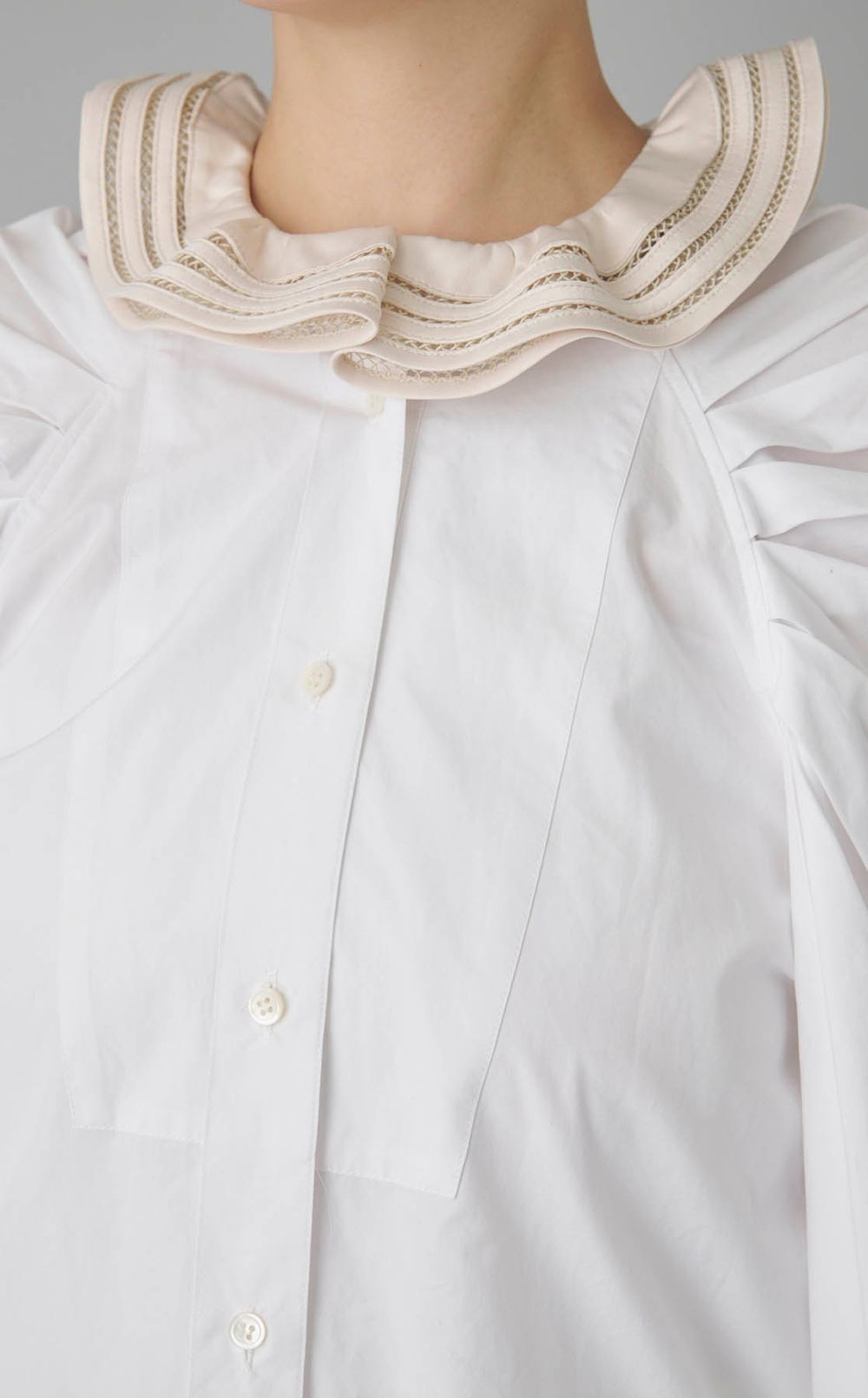 【reADdress】ギャザースリーブシャツ