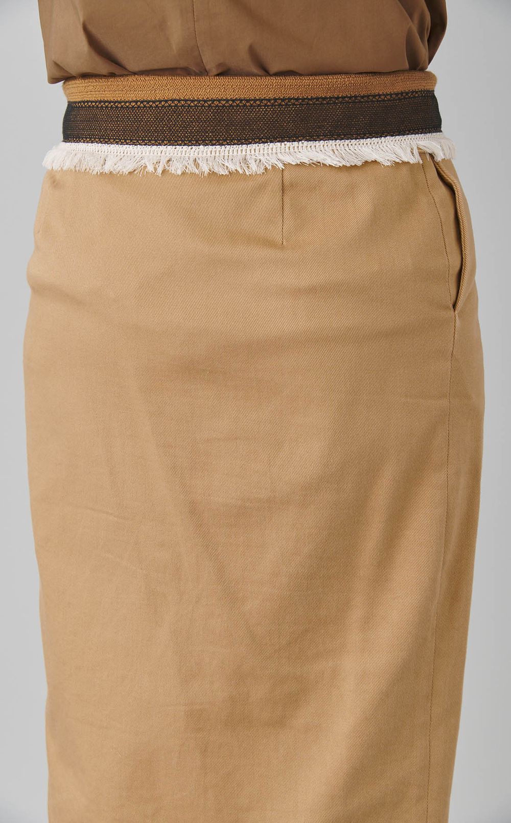 【reADdress】ウエスト切り替えIラインスカート