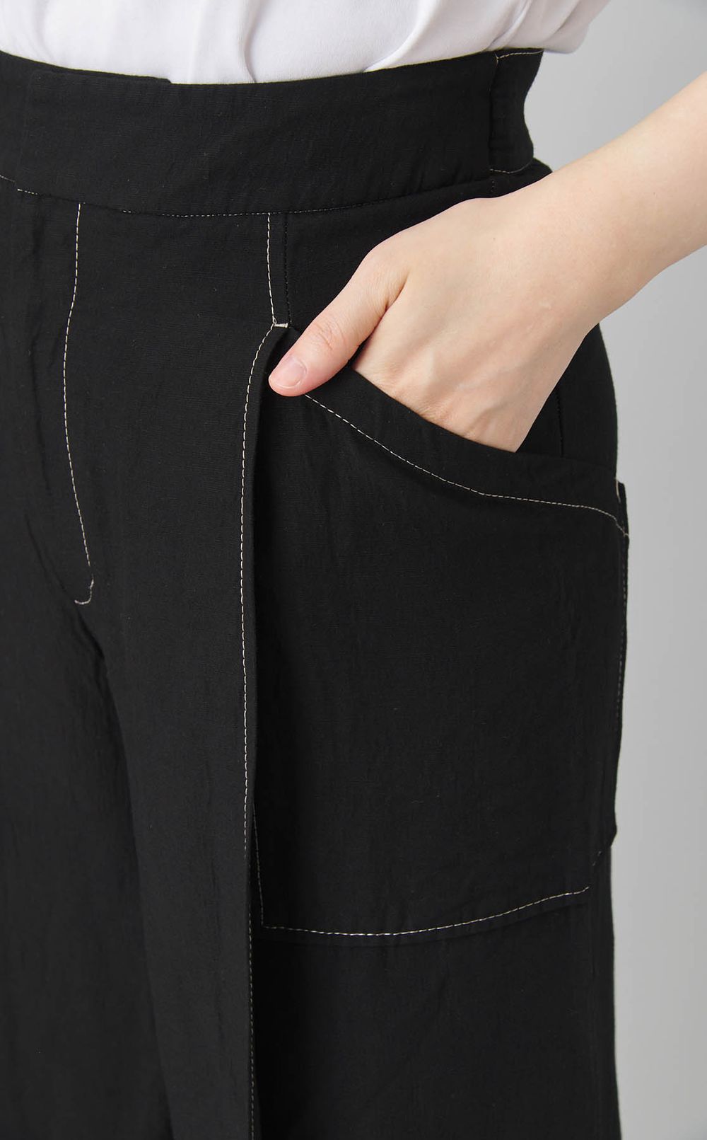 【reADdress】ボンディングベルト付ワイドパンツ