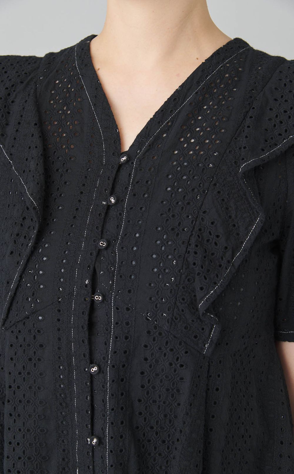 【reADdress】コットンエンブロイダリーブラウス