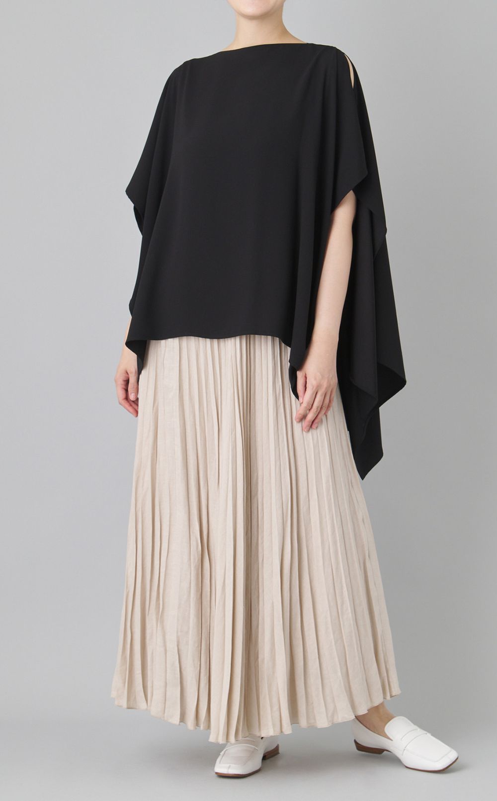 フレンチリネンプリーツスカート
