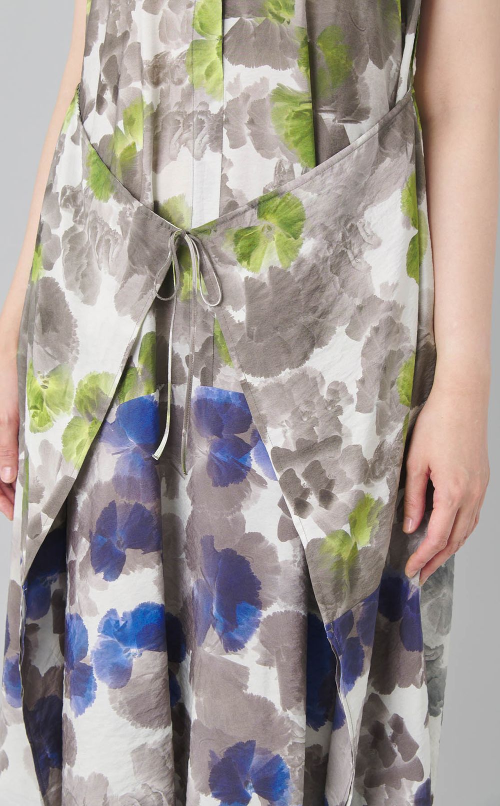 フラワープリントシャツドレス