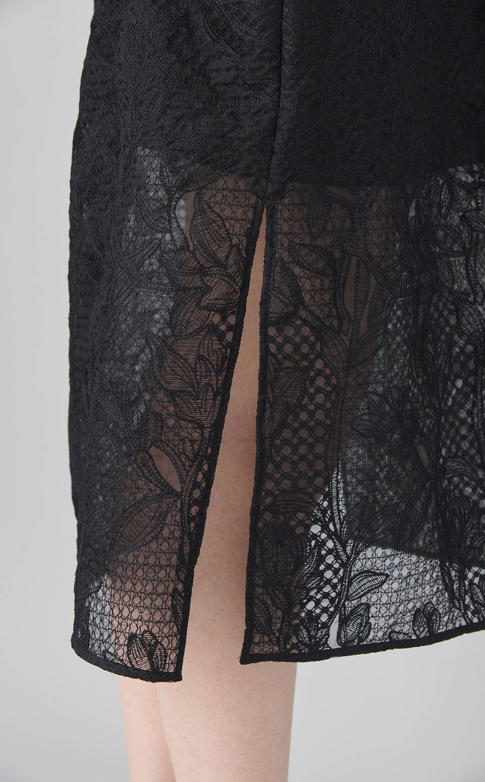 オーガンジーレースシアードレス