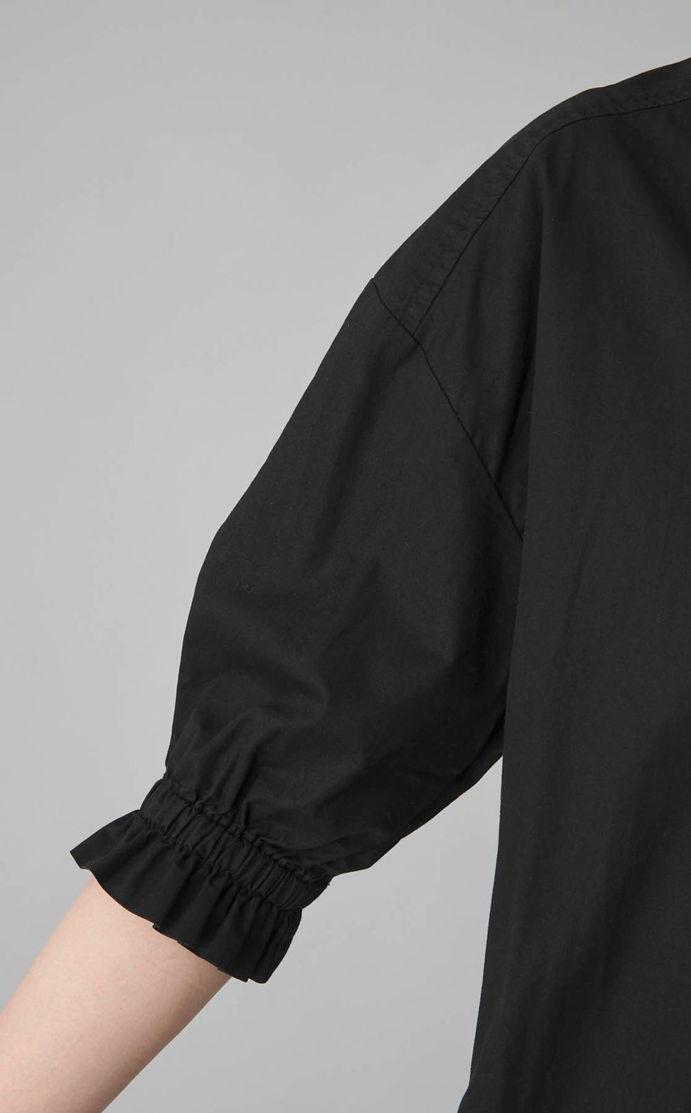 【reADdress】ラッフルスリーブミディ丈シャツワンピース