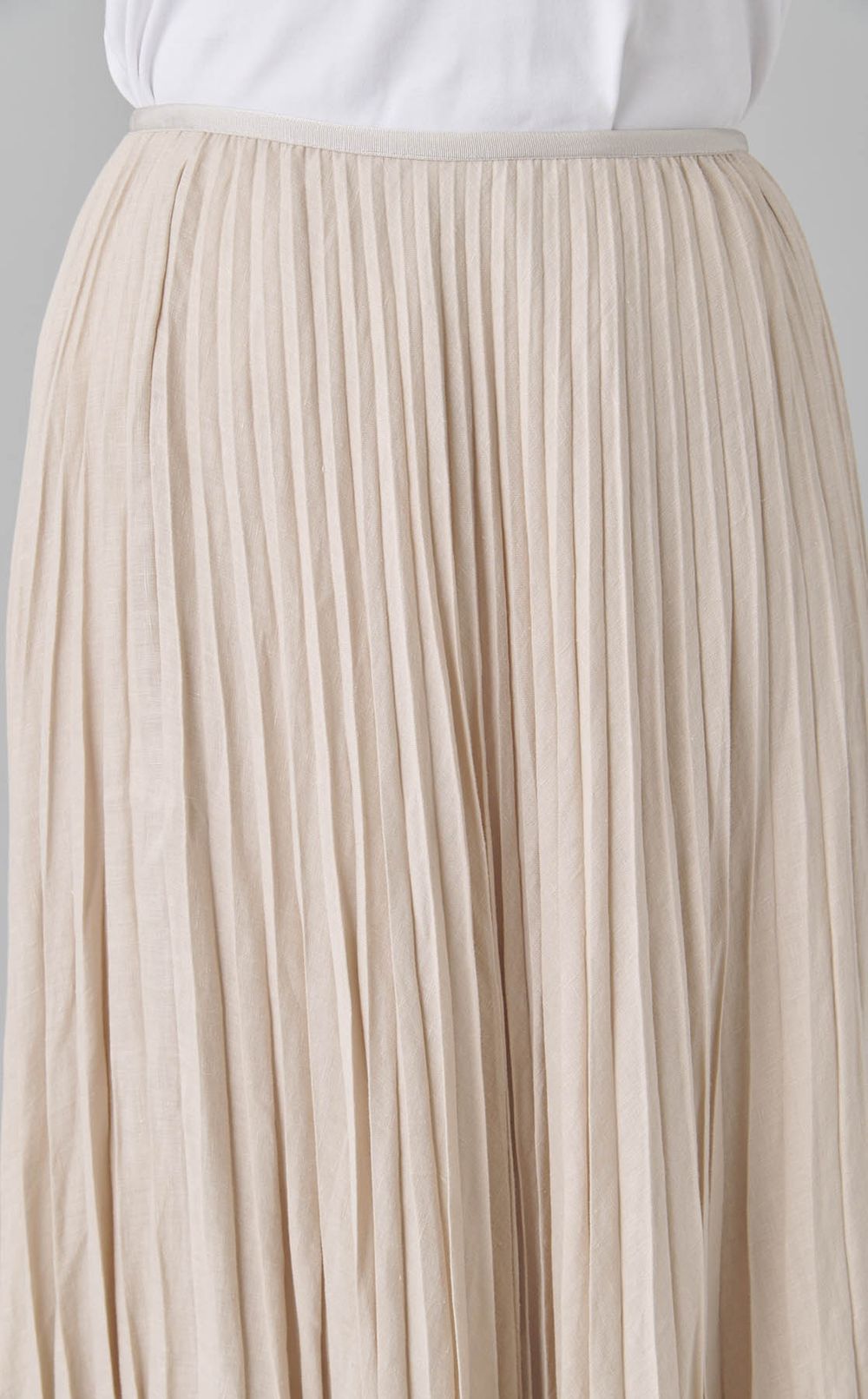 フレンチリネンプリーツスカート