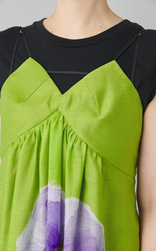 ポピープリントキャミソールドレス