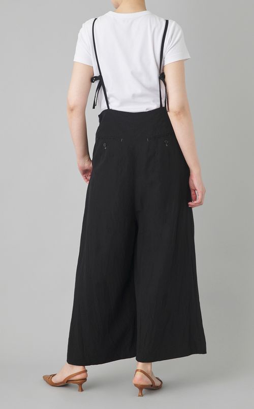 【reADdress】リネン混キャミソールワイドサロペット