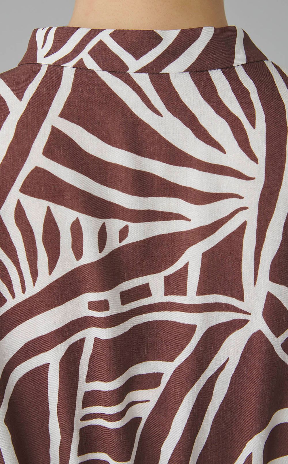 アニマルプリントシャツワンピース