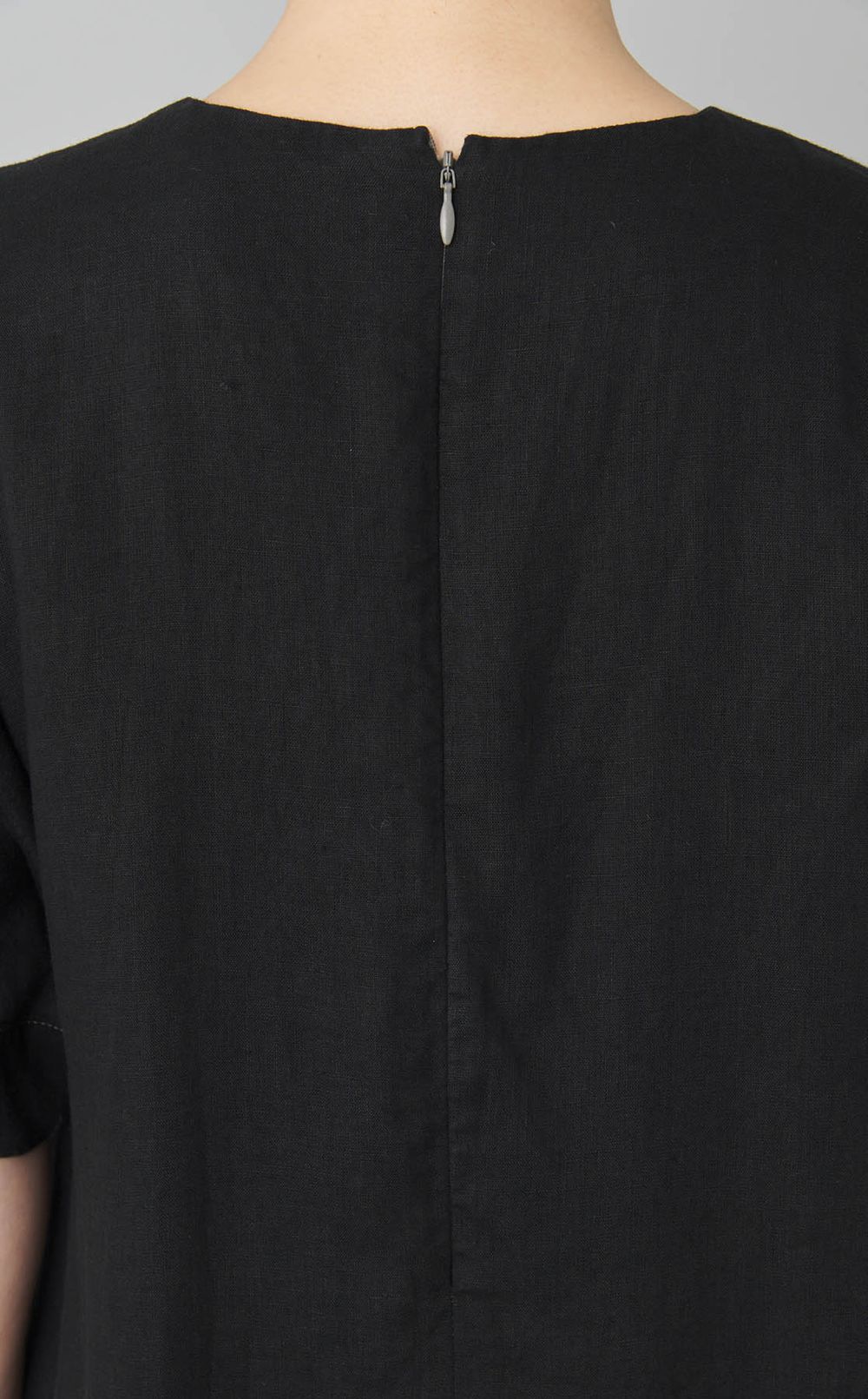 【reADdress】リネンショートスリーブワンピース