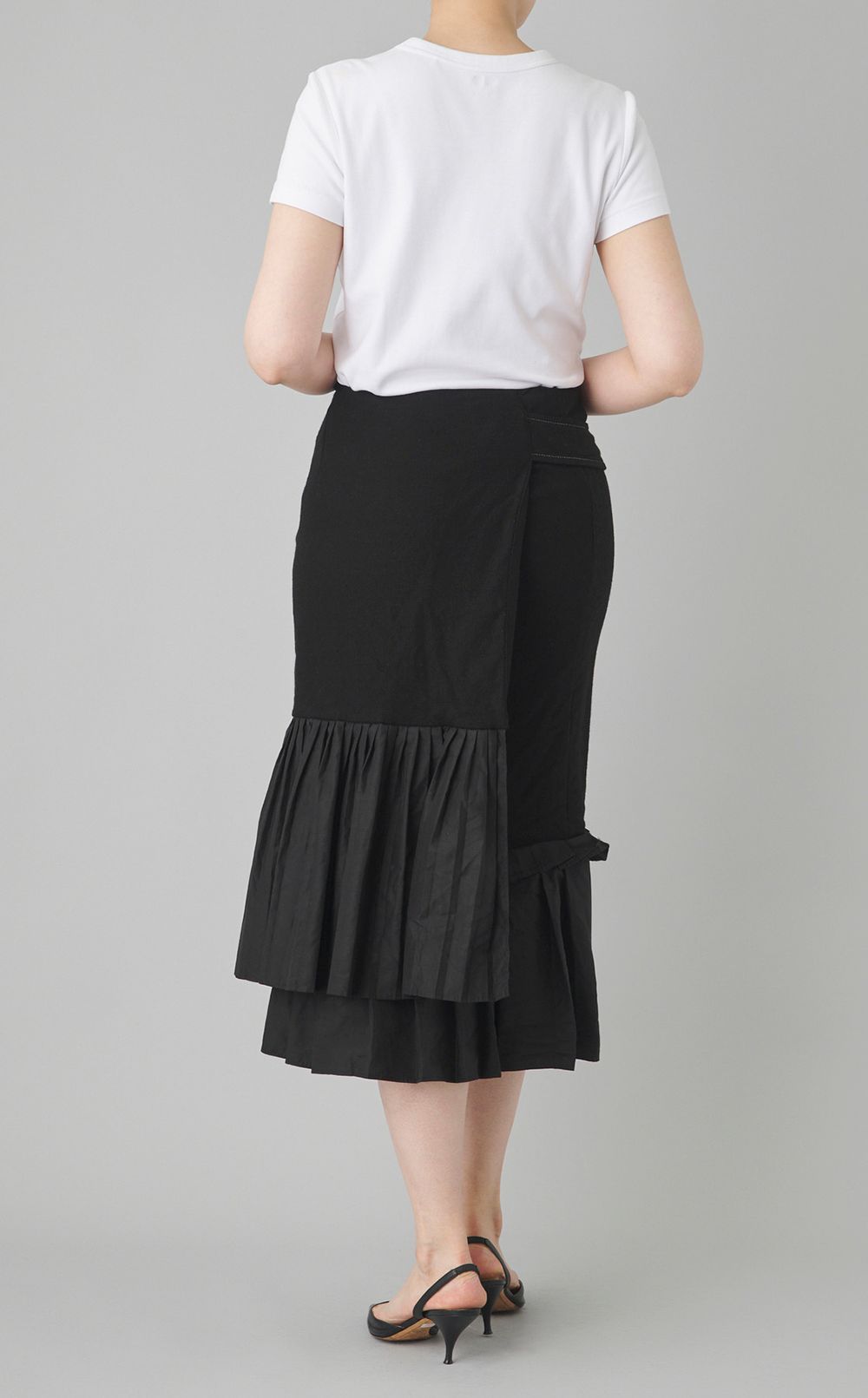 【reADdress】ネップツイードプリーツスカート