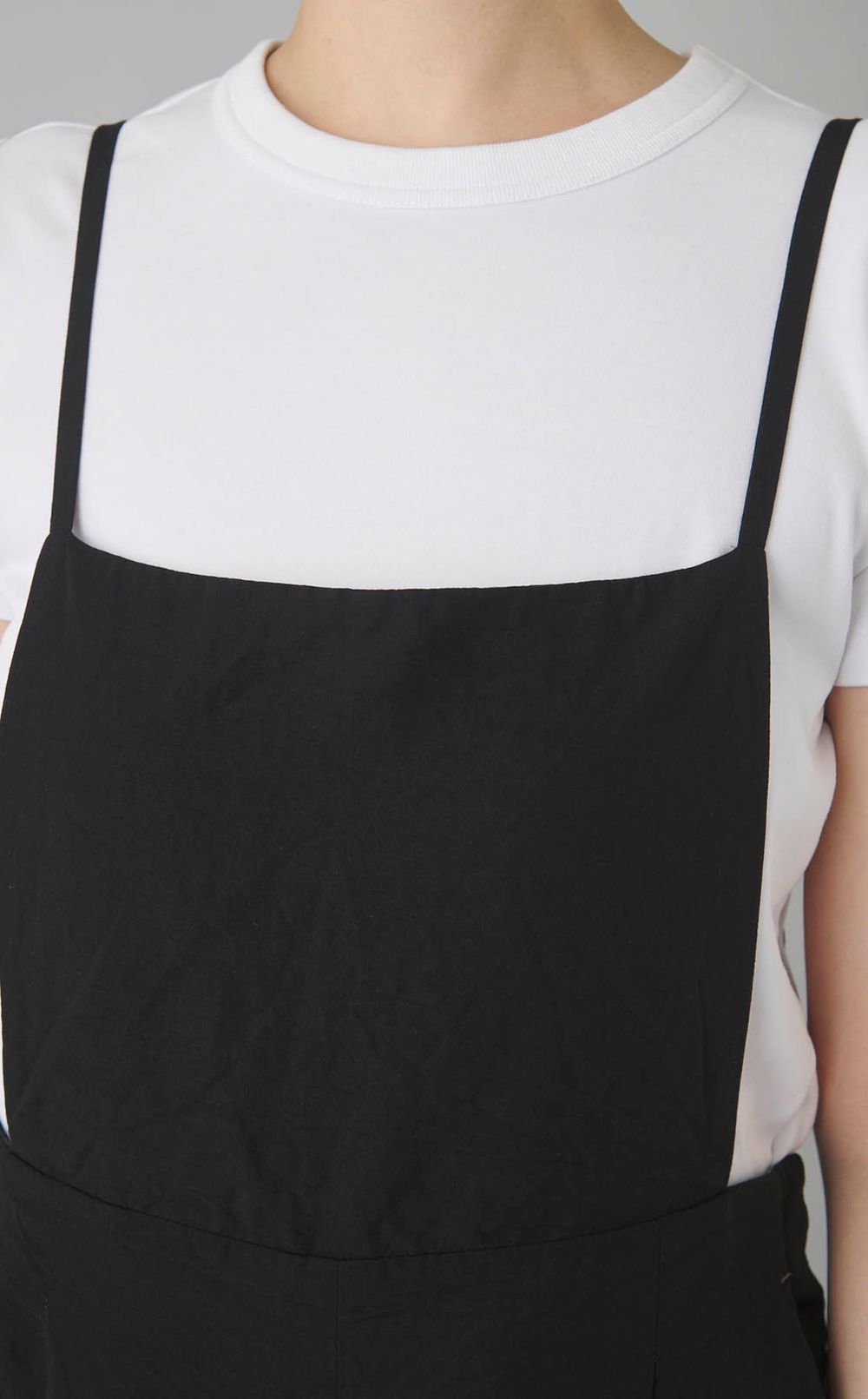 【reADdress】リネン混キャミソールワイドサロペット