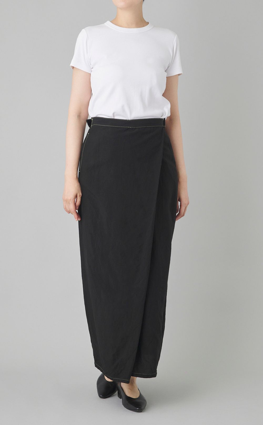【reADdress】ミディアムレングスラップスカート