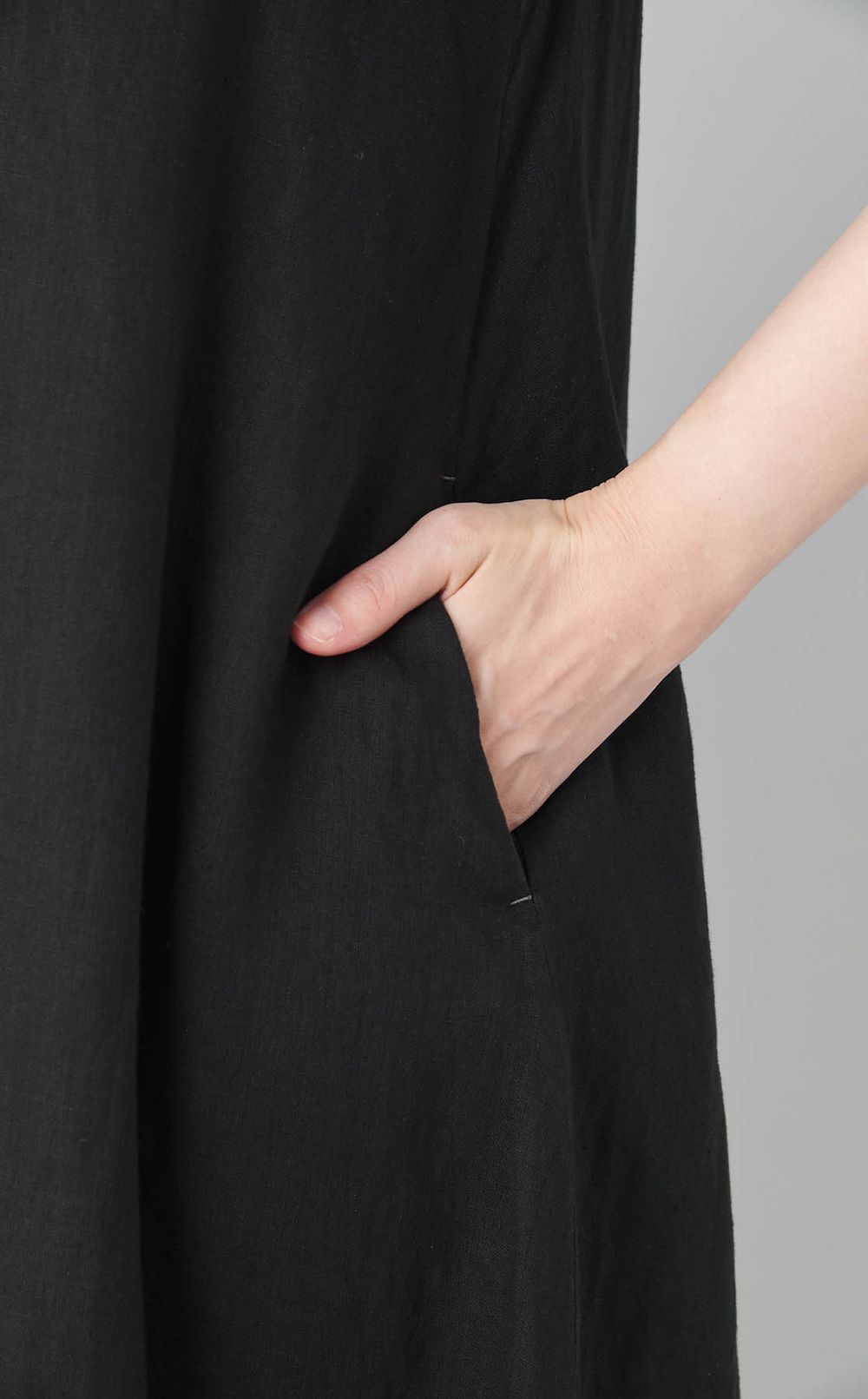 【reADdress】リネンショートスリーブワンピース