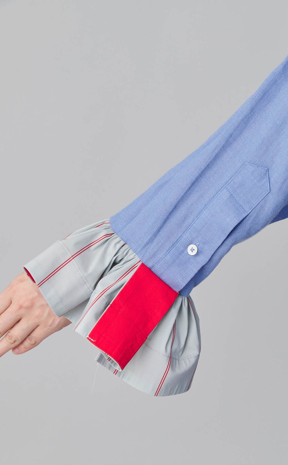 【roop】ビックポケットチーフシャツドレス