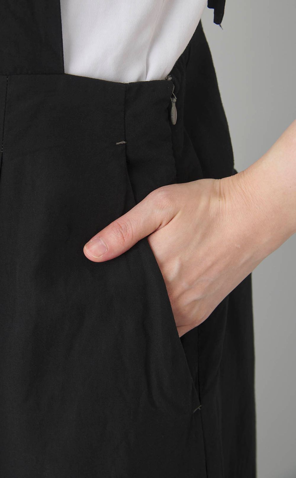 【reADdress】リネン混キャミソールワイドサロペット