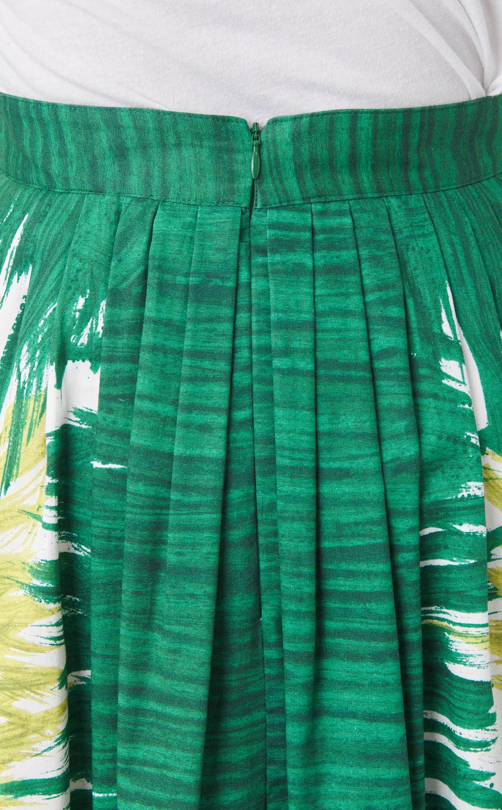 アブストラクトプリントギャザースカート