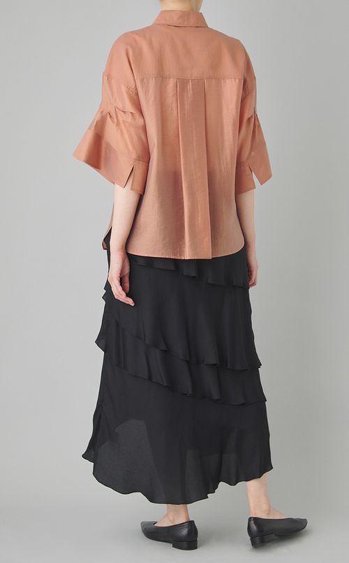 フレアスリーブブラウス