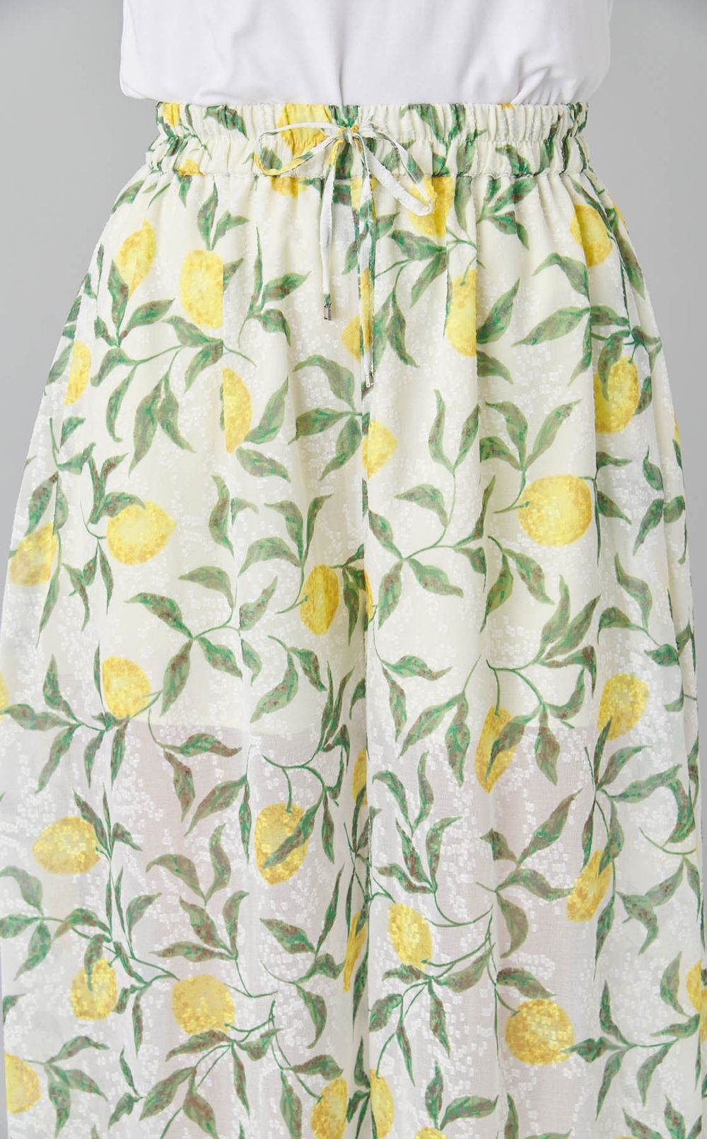 フラワープリントワイドパンツ