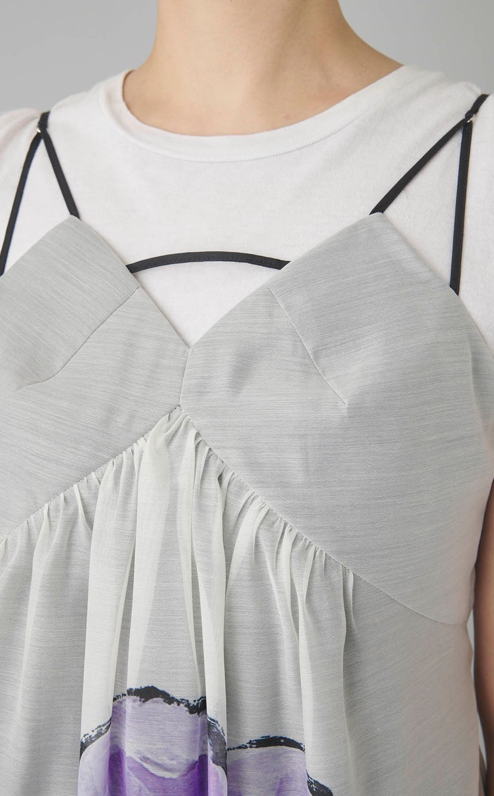 ポピープリントキャミソールドレス