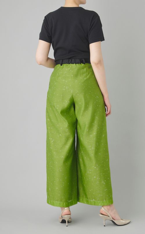 ポピープリントワイドスラックス