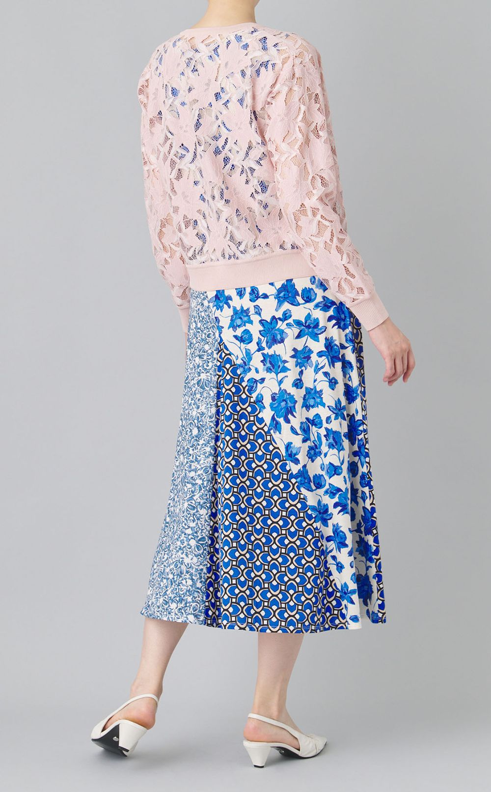 レースコンビカーディガン