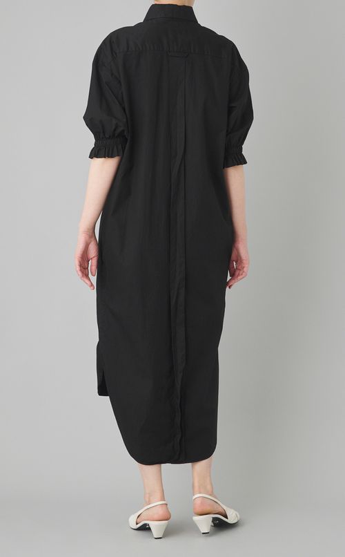 【reADdress】ラッフルスリーブミディ丈シャツワンピース