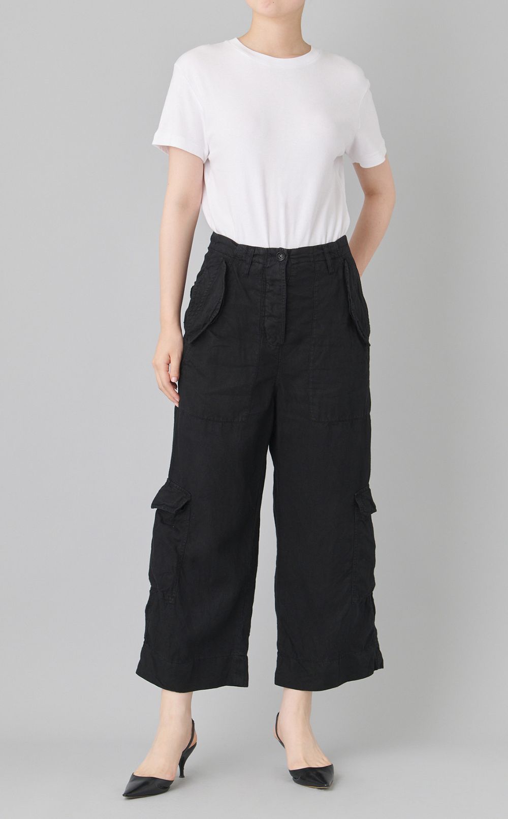 【reADdress】リネンカーゴパンツ