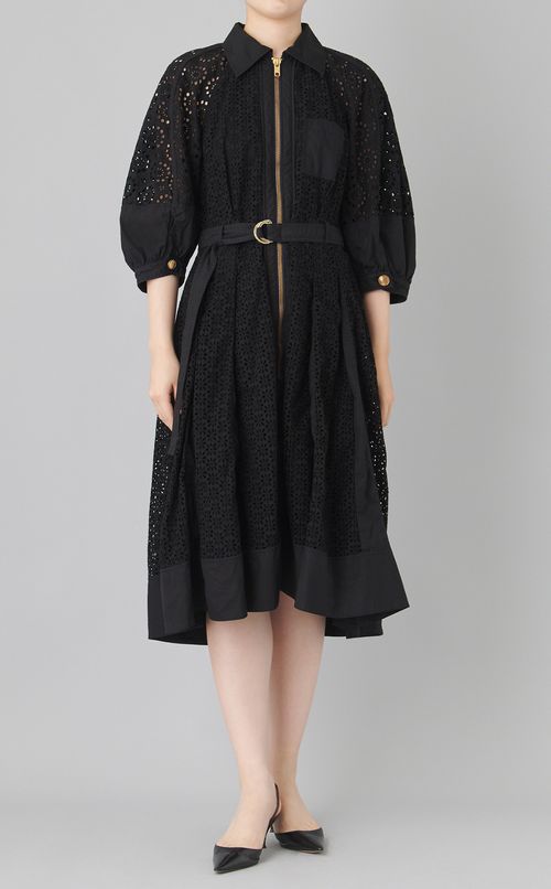 【reADdress】フロントジップレースワンピース