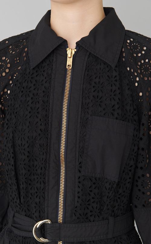 【reADdress】フロントジップレースワンピース