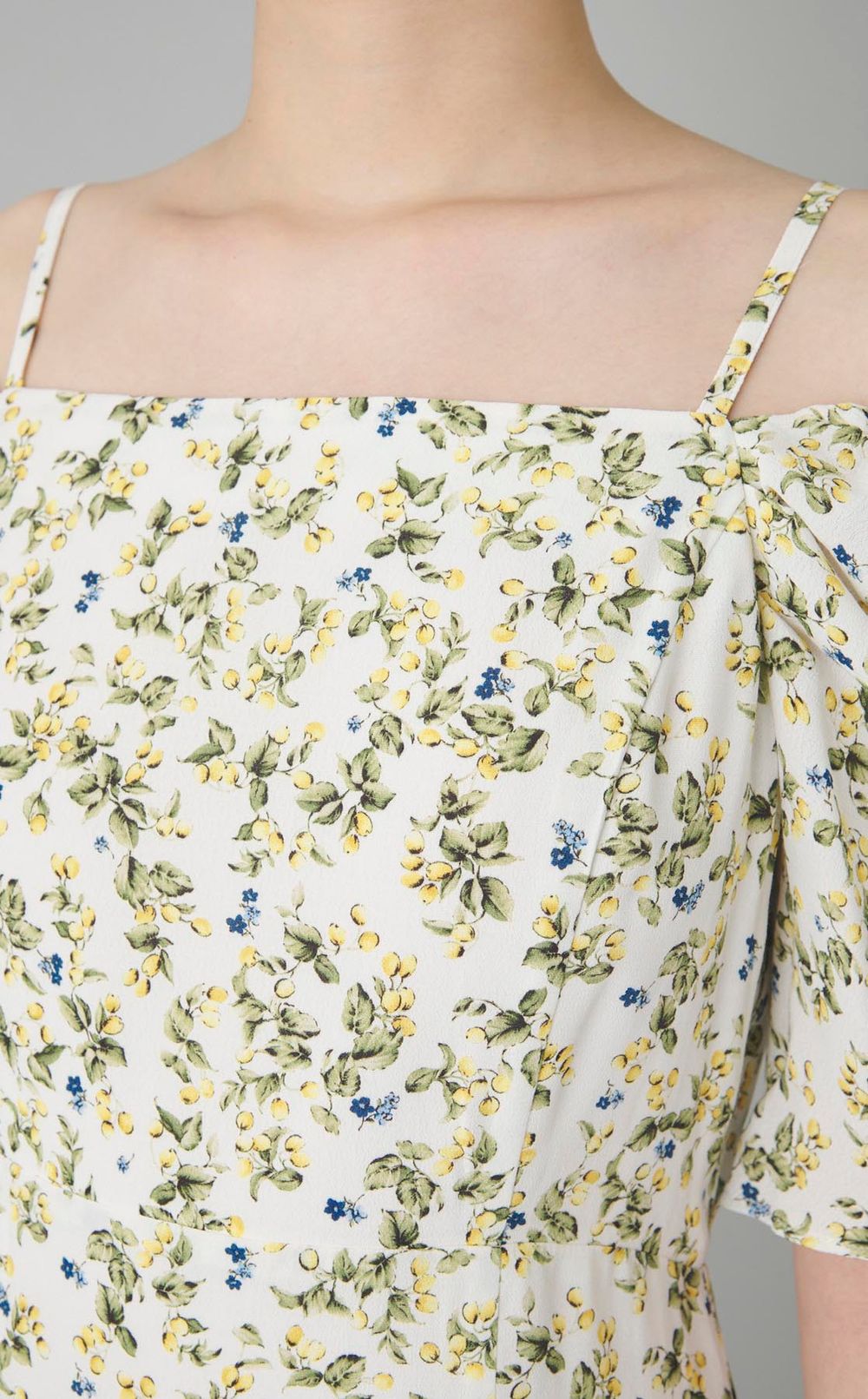 プリント2wayショルダーワンピース