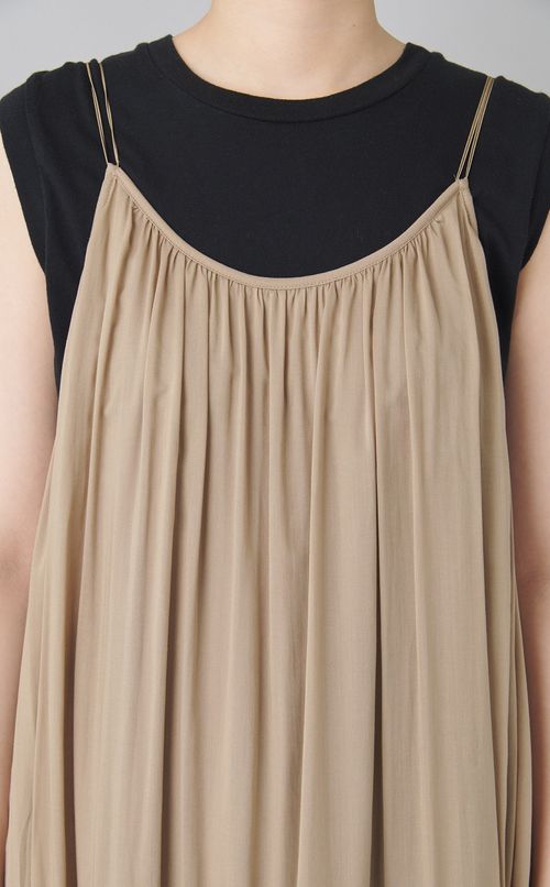 ティアードギャザーロングワンピース