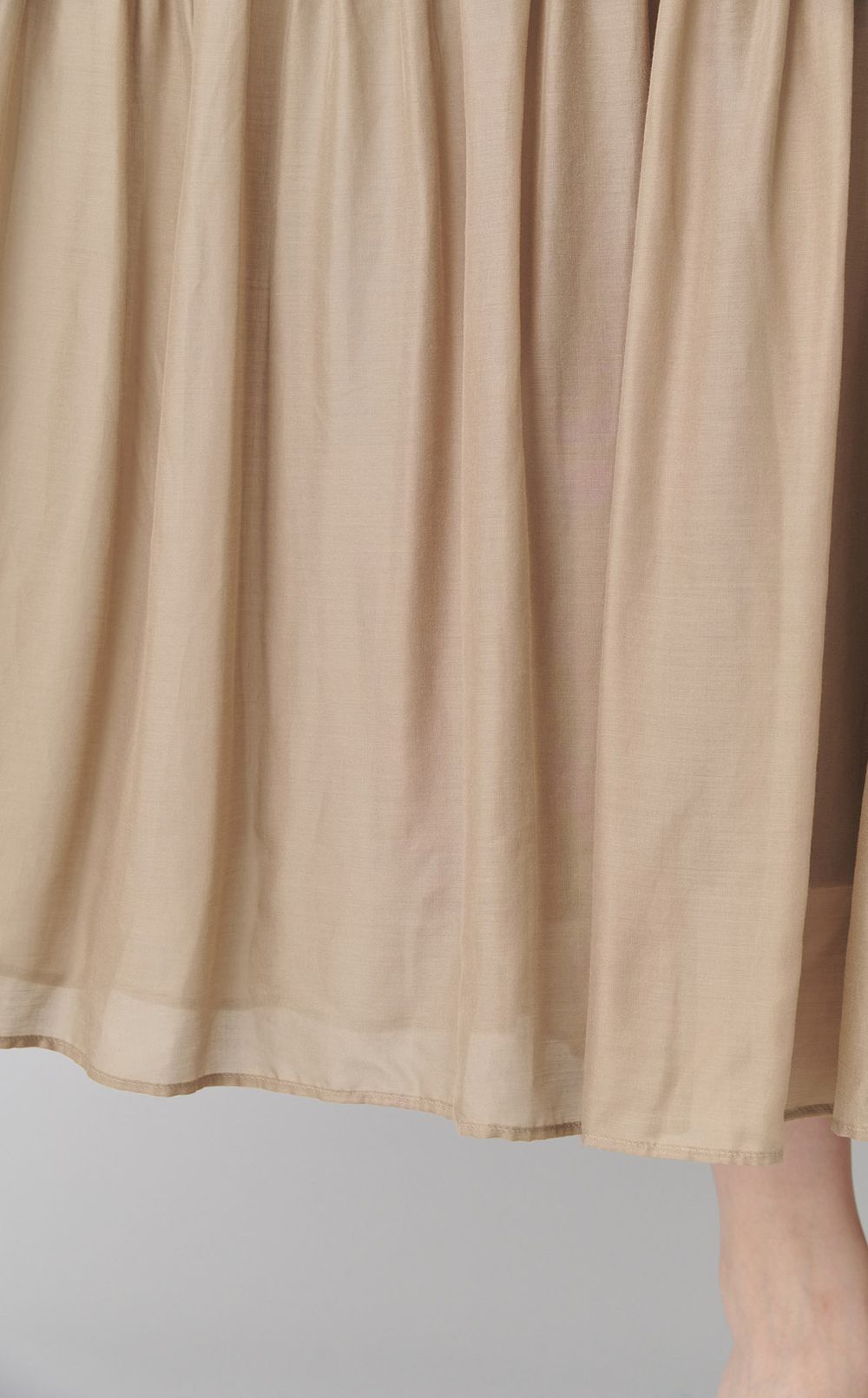 ティアードギャザーロングワンピース