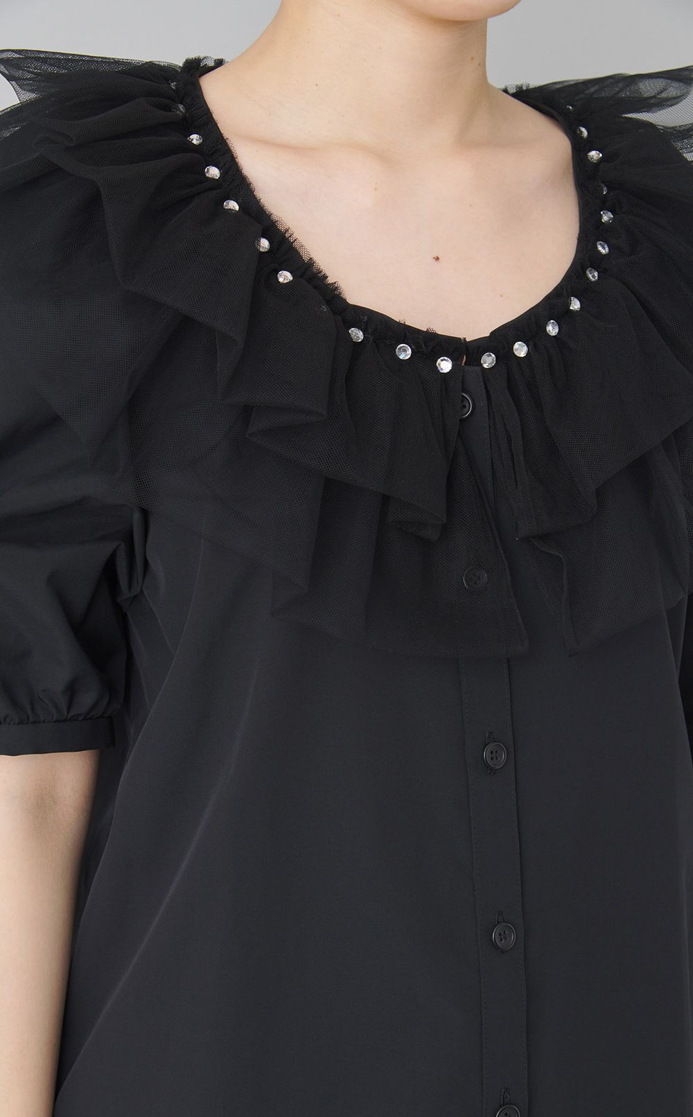 【reADdress】フリルカラーブラウス