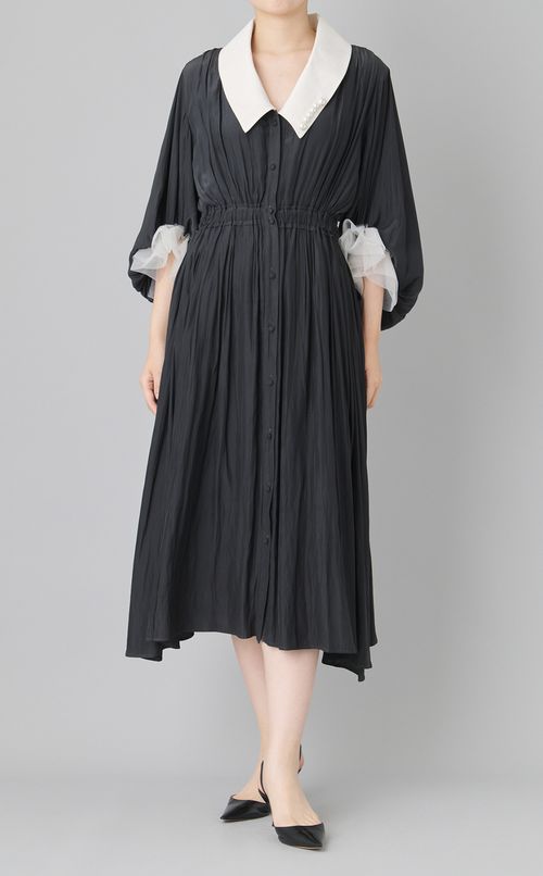 【reADdress】白襟ボーダーワンピース