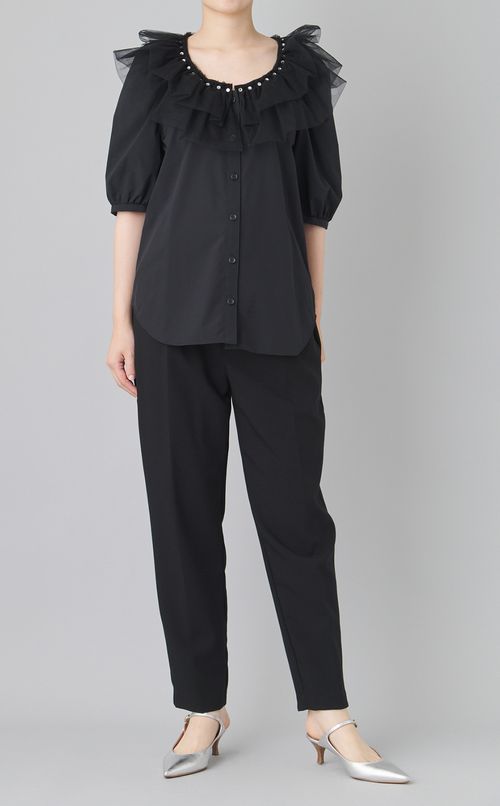 【reADdress】フリルカラーブラウス