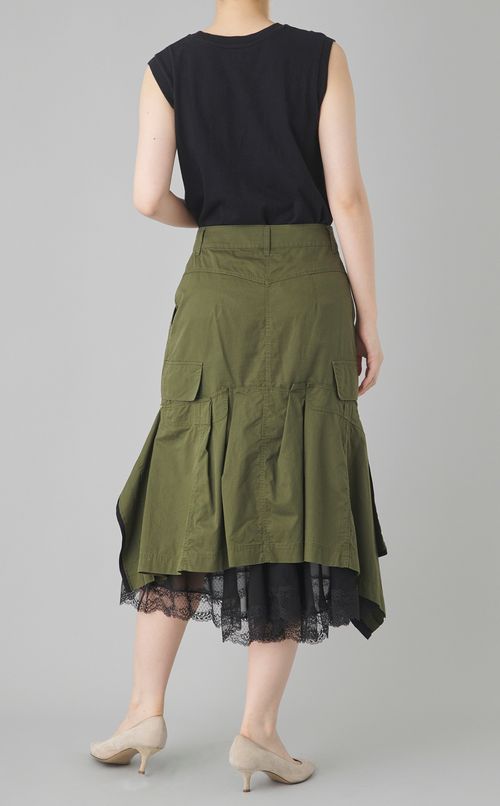 【reADdress】アーミー＆シフォン＆レーススカート