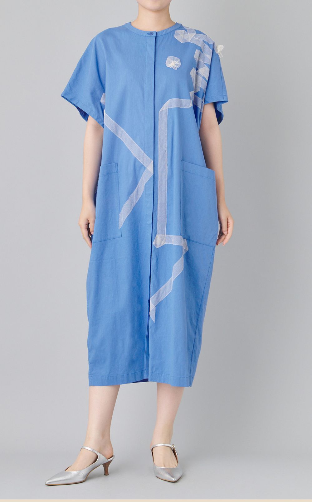 【reADdress】エンブロイダリーリネンワンピース