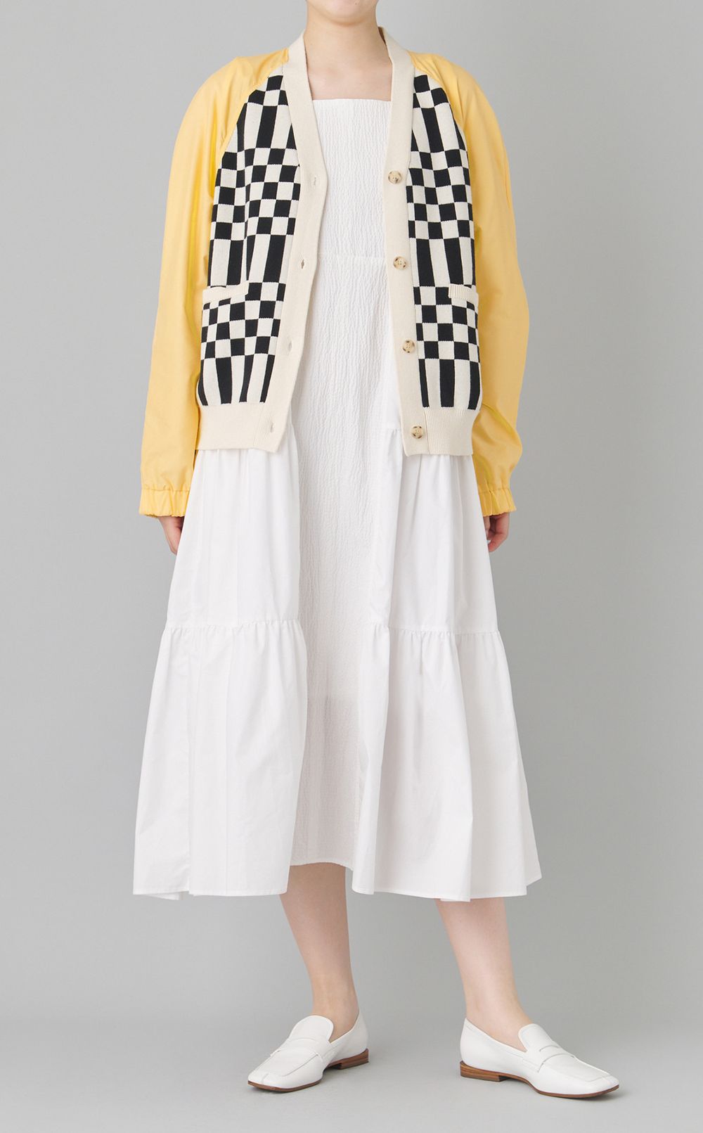 【reADdress】ブロックチェックジャケット