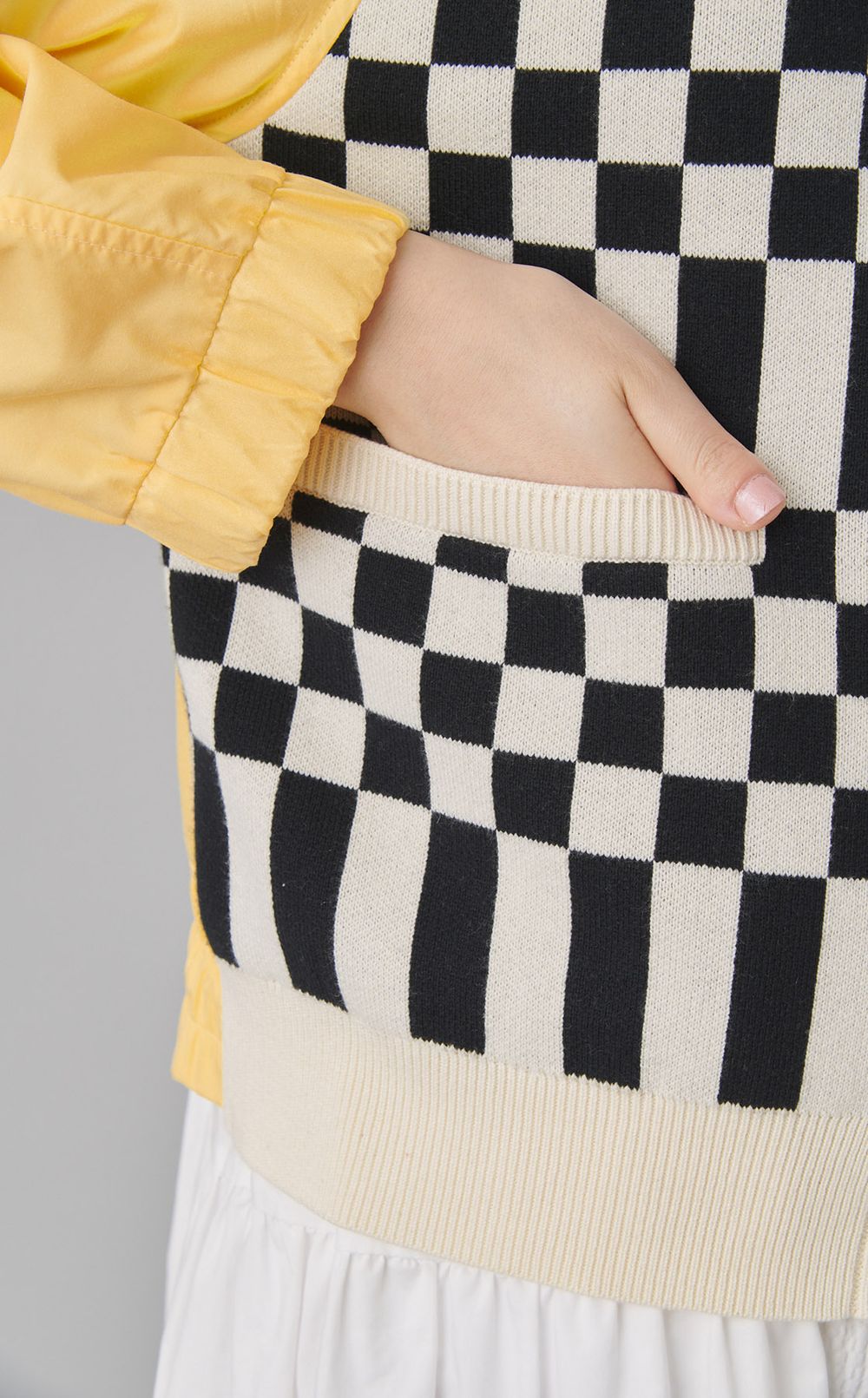 【reADdress】ブロックチェックジャケット